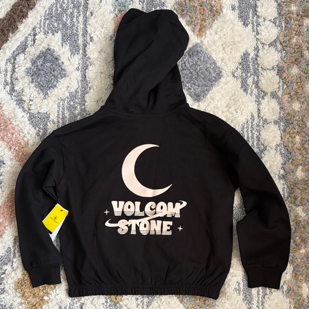 Volcom Youth Black Zip-Up Hoodie